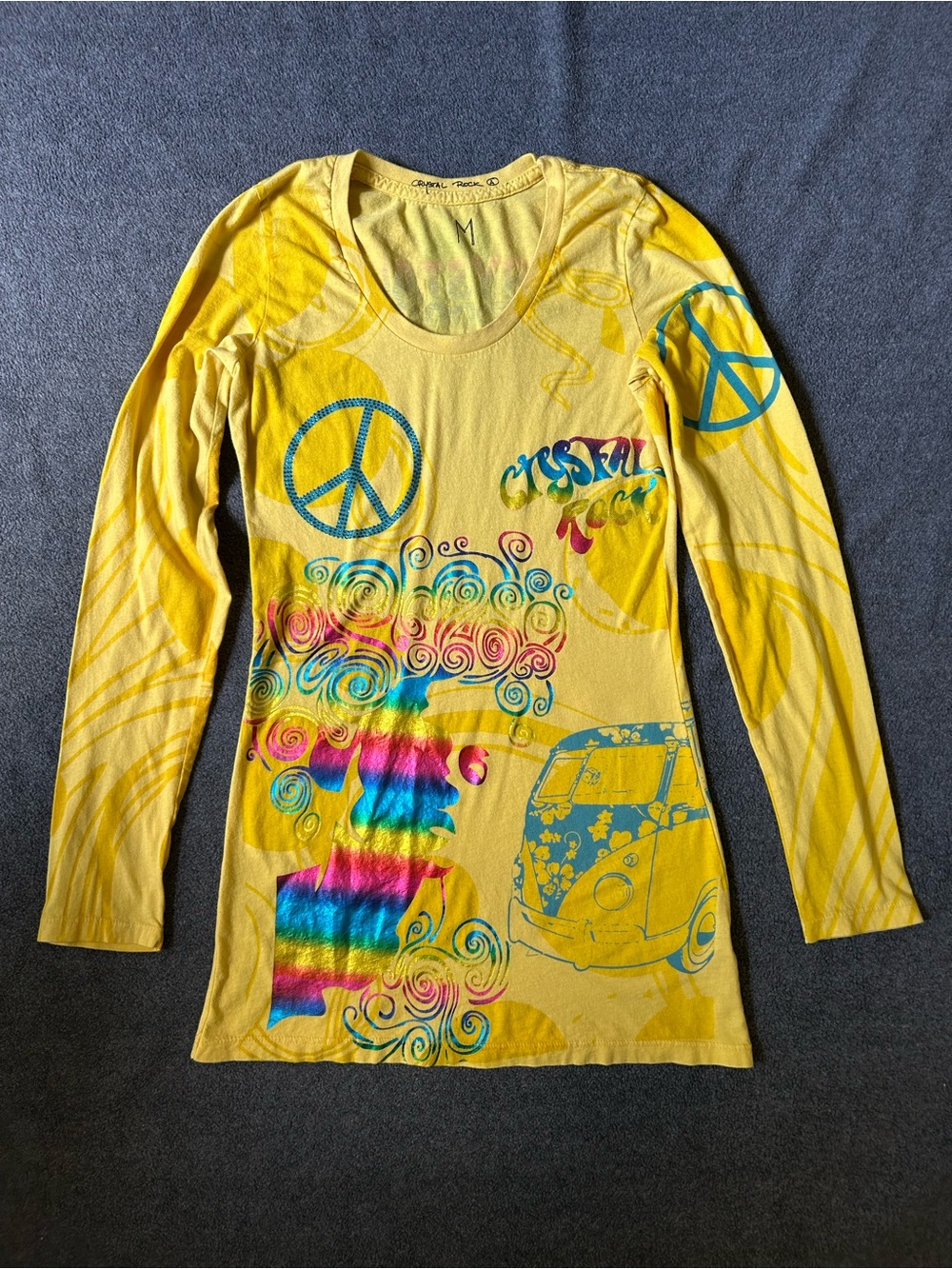 Crystal Rock Yellow Free Spirit Longsleeve